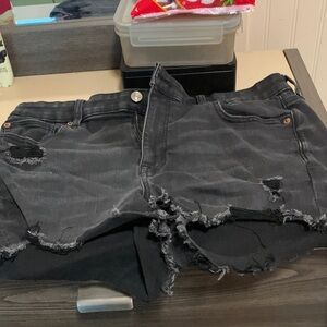American Eagle Outfitters Black Jean Shorts